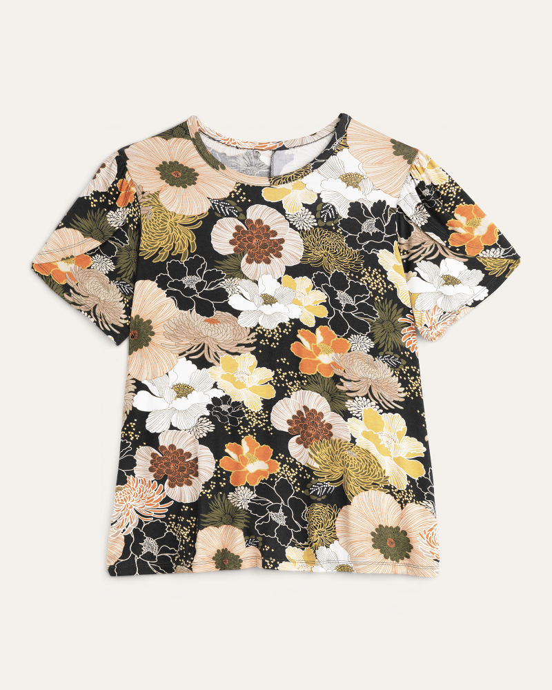 Front of plus size Lori Floral-Print Tee by Meri Skye | Dia&Co | dia_product_style_image_id:166611